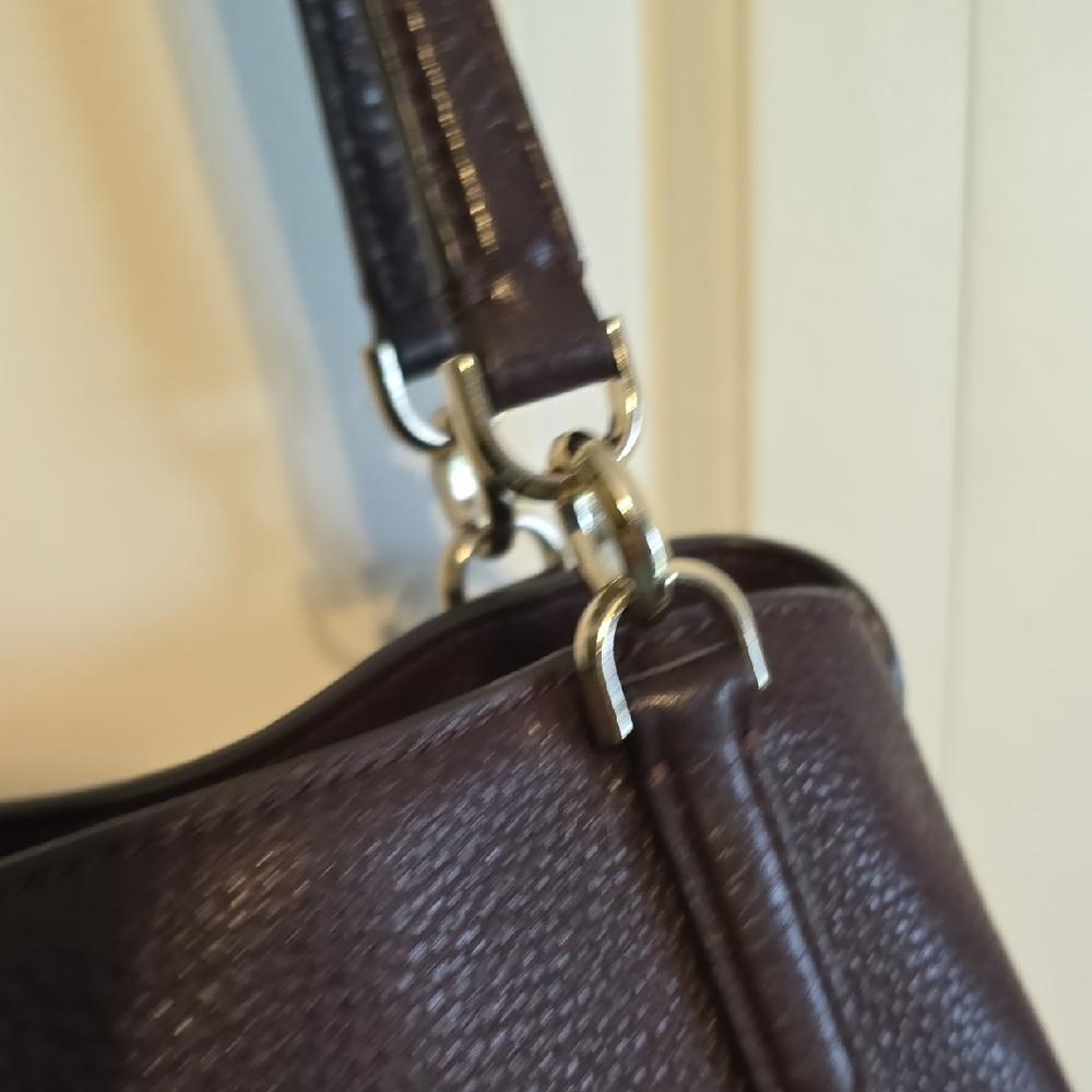 Kate Spade Dark Plum Wine Leather Shoulder Bag - Picture 7 of 9